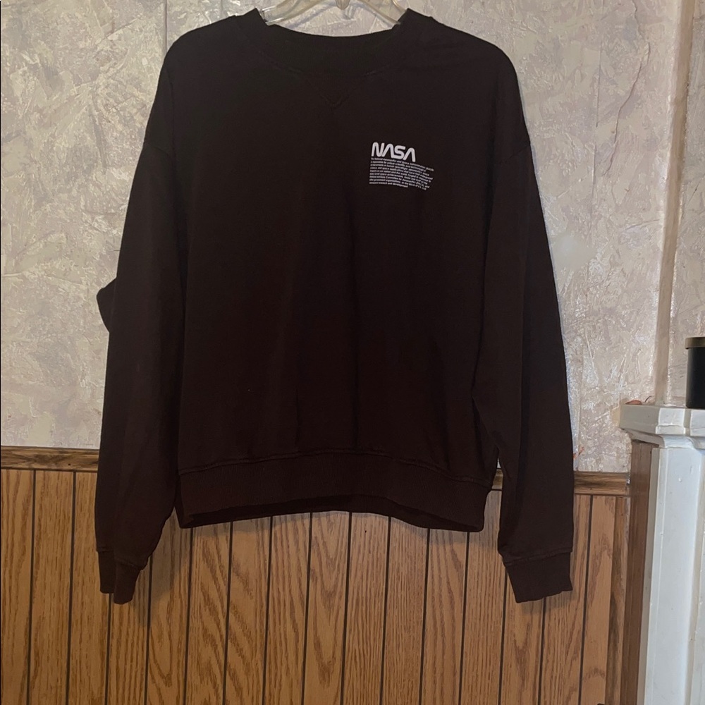 Divided H&M Dark Brown nasa sweatshirt (XL)